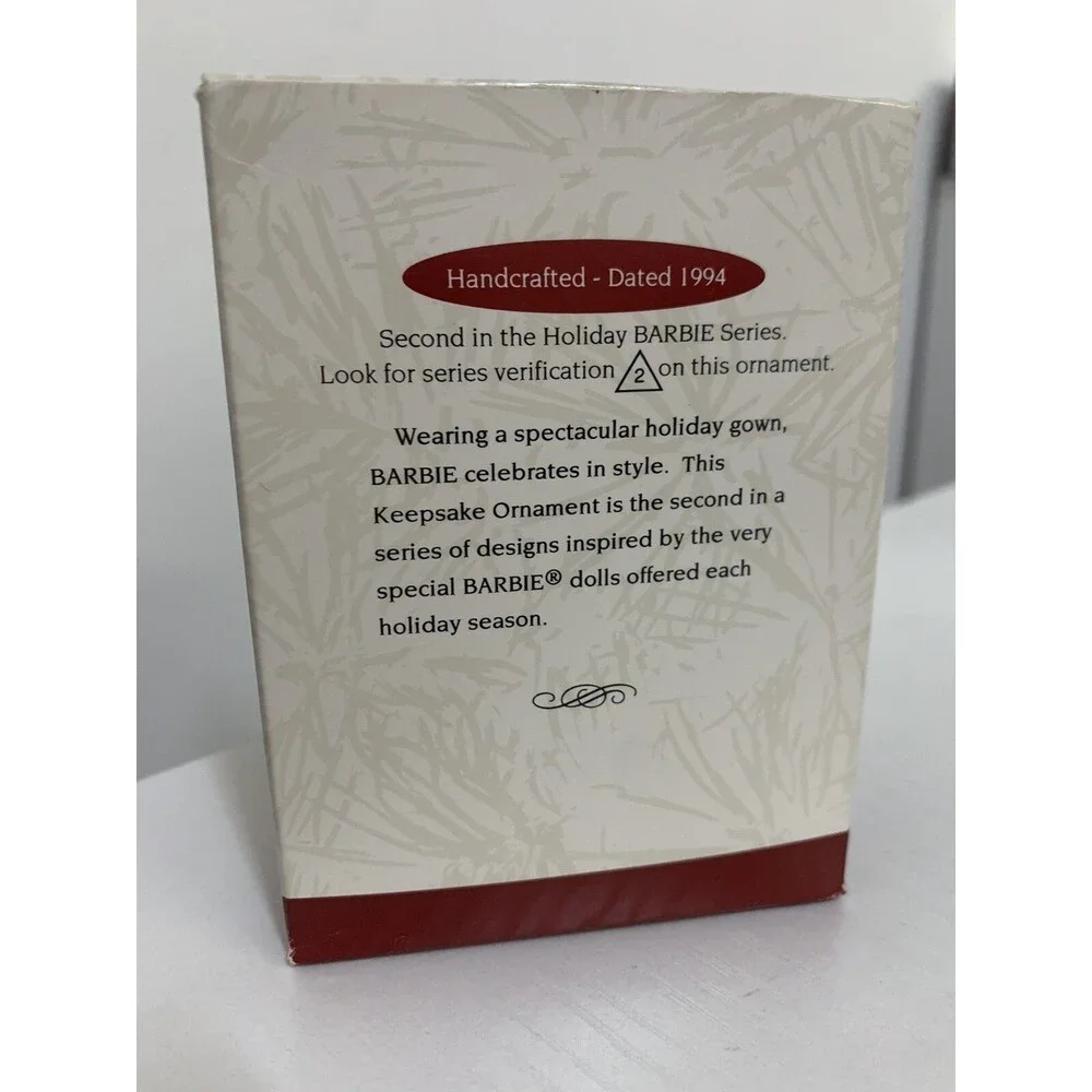 Hallmark Keepsake Ornament Holiday Barbie Collector's Series No 2 Dated 1994